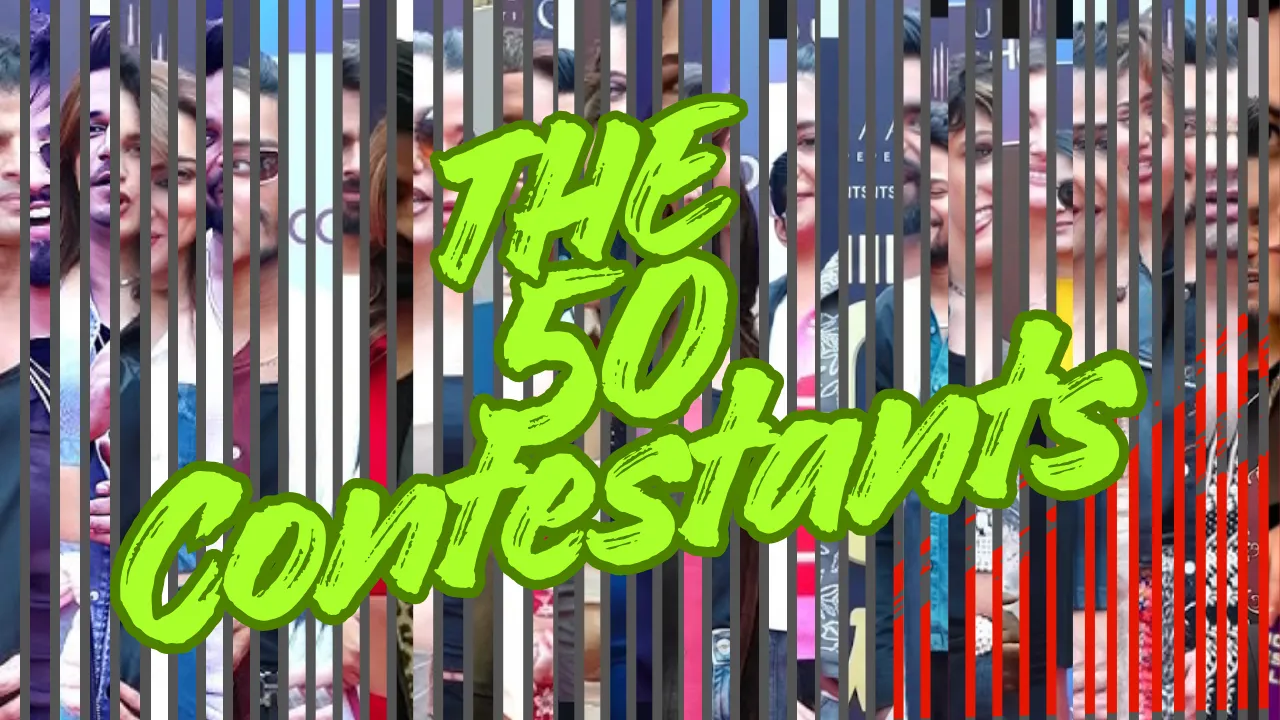 The 50 contestants list with photos